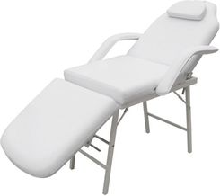Zdjęcie vidaXL Fotel kosmetyczny ruchomy  biały - Dąbrowa Górnicza