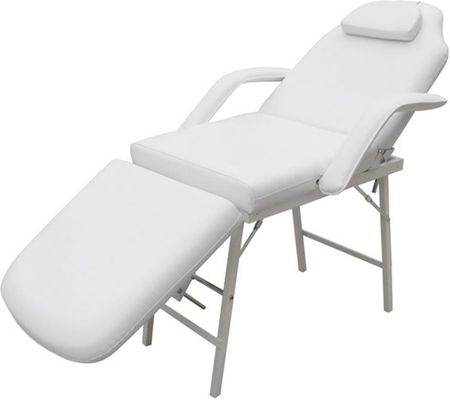 vidaXL Fotel kosmetyczny ruchomy  biały