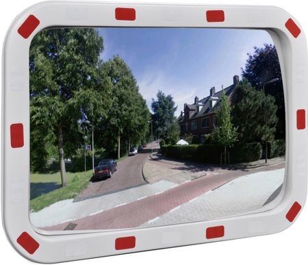 vidaXL Convex lustro drogowe prostokątne 40 x 60 cm z odblaskową ramą