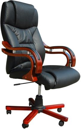 vidaXL Skórzany fotel biurowy  64 x 68 108 cm
