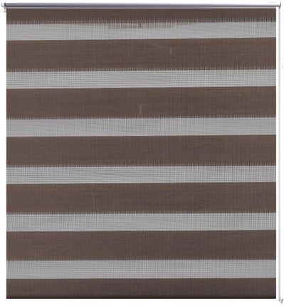 vidaXL Roleta Zebra 120x175 cm kawa