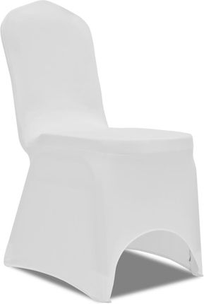 vidaXL Pokrowiec na krzesło białyx50