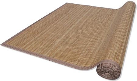 vidaXL Brązowy prostokątny dywan bambusowy 150x200 cm