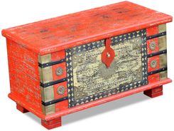 Zdjęcie vidaXL Skrzynia z czerwonego drewna mango 80x40x45 cm - Bartoszyce