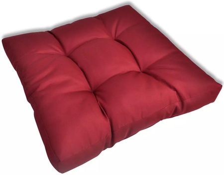 vidaXL Tapicerowana poduszka do siedzenia czerwone wino 60x10 cm