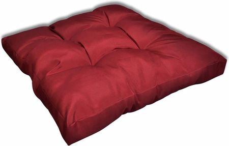 vidaXL Tapicerowana poduszka do siedzenia czerwone wino 80x10 cm