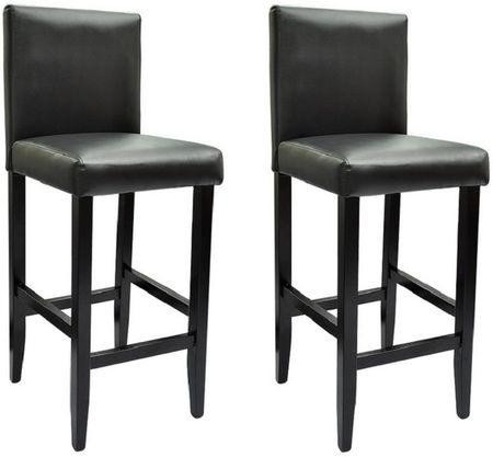 vidaXL Krzesła barowe, ze sztucznej skóry, nowoczesne