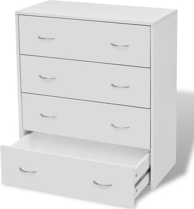 vidaXL Komoda z 4 szufladami w kolorze białym