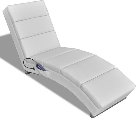 vidaXL Elektryczny fotel do masażu, biały