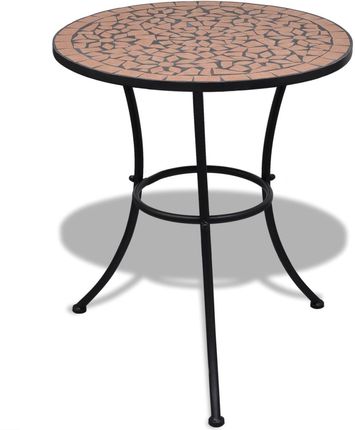 vidaXL Mozaikowy stolik 60 cm Terracotta