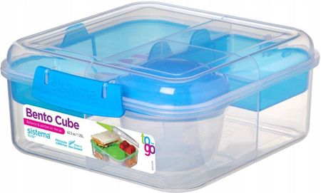 Sistema Bento Box To Go Pojemnik Na Żywność Niebieski 1,25L