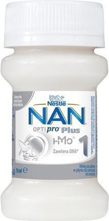NESTLE NAN OPTIPRO Plus 1 HM-O Mleko Początkowe dla niemowląt od urodzenia W Płynie 70ml
