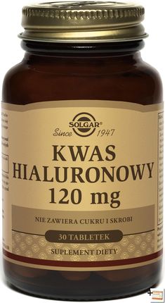 SOLGAR Kwas hialuronowy, BioCell, Collagen II,30 tabl + Witamina C, 200 mg, 25 tabl