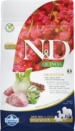 Farmina N&D Dog Quinoa Digestion Lamb & Fennel 800G
