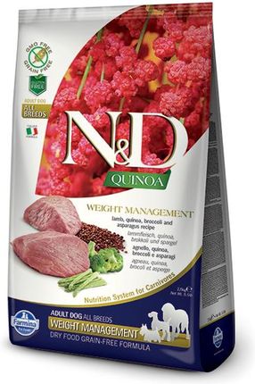 N&D Quinoa Weight Management Lamb & Artichocke 7Kg