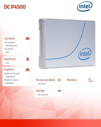 INTEL SSD P4500 Series 1TB, 2.5" (SSDPE2KX010T701)