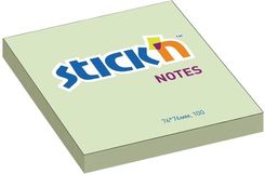 Zdjęcie Stickn Karteczki Samoprzylepne Stick'N 76X76 Zielone Pastelowe - Nowe