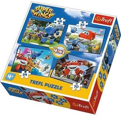 Trefl Puzzle 4W1 Super Wings Odlotowa Paczka 34280