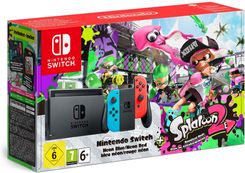 Konsola Nintendo Switch Joy-Con Niebiesko Czerwony 32GB + Splatoon 2 - zdjęcie 1