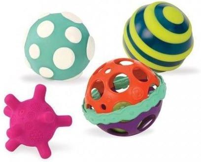 B.Toys Zestaw Piłek Sensorycznych Z Piłką Świecącą Ball-A-Balloos - zdjęcie 1 B.Toys Zestaw Piłek Sensorycznych Z Piłką Świecącą Ball-A-Balloos