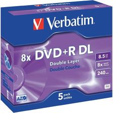 Verbatim DVD+R 8.5GB 8x Jewel Case 1szt (43541) - Nośniki danych