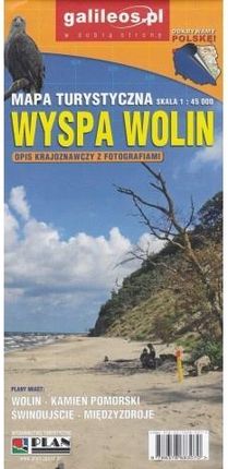 Wyspa Wolin - mapa