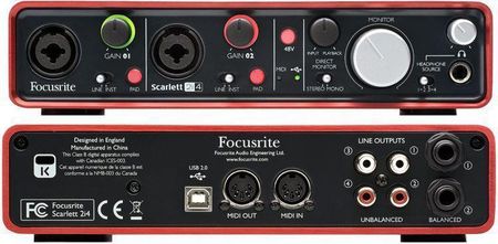 Focusrite Scarlet 2i4 - Ceny i opinie - Ceneo.pl