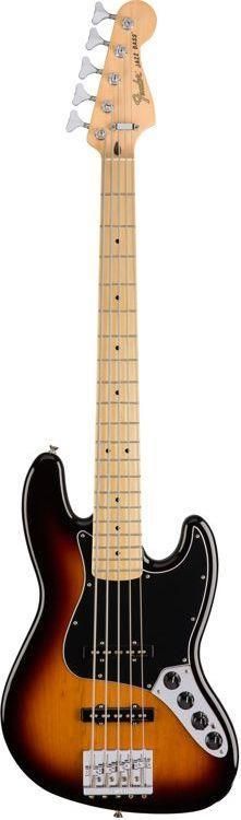 ベース Fender Deluxe Active Jazz Bass V Fender Deluxe Active Jazz Bass V, Pau Ferro Fingerboard