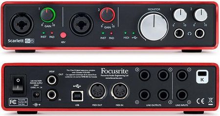 【定価29700円】Focusrite Scarlett 6i6 2nd Gen Focusrite Scarlett 6i6 2gen 2 - Sklep Muzyczny Music Center