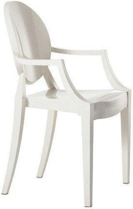 Kartell Krzesło Louis Ghost Nieprzeźroczyste Lśniąca Biel (485200000)