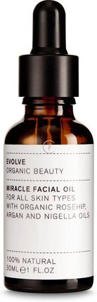 EVOLVE Miracle Facial Oil Regenerujący olejek do twarzy z organicznymi olejkami z róży i olejkiem z czarnuszki 30ml