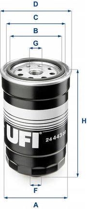UFI Filtr paliwa 24.443.00