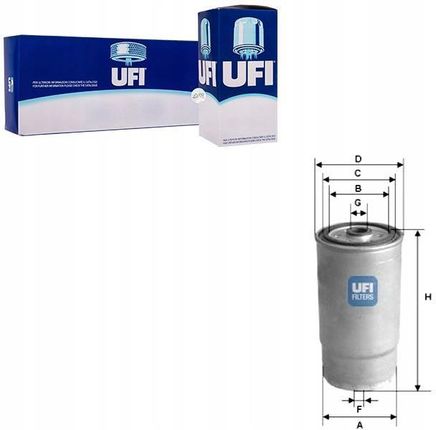 UFI Filtr paliwa 24.012.00