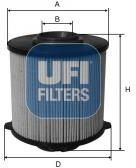 UFI Filtr paliwa 26.058.00