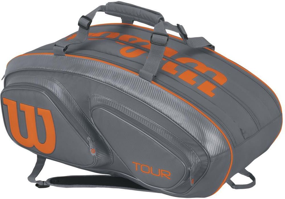 Теннисная сумка Вилсон. Wilson Tour v 15 Pack. Wilson Tour v 9. Сумка Wilson серый оранжевый.