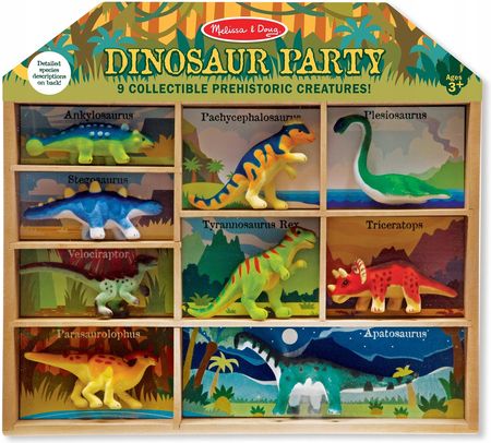 Melissa & Doug Zestaw Kolekcjonera 9 Figurek Dinozaury 12666
