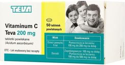 Zdjęcie Vitaminum C Teva 200mg 50tabl. - Bytów