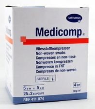 jakie Apteczki i materiały opatrunkowe wybrać - Medicomp - kompresy z włókniny 5x5 cm, 50 szt.