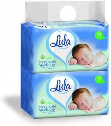 Lula Baby Chusteczki Nawilżane Z Aloesem 72Szt 3+1