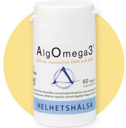 Helhetshalsa Alg Omega-3 DHA:EPA 500mg 60 kaps.