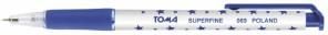 Długopis automatyczny Toma Superfine gwiazdki niebieski