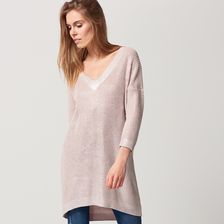 Mohito - Długi sweter z metalicznym połyskiem - Różowy - zdjęcie 1