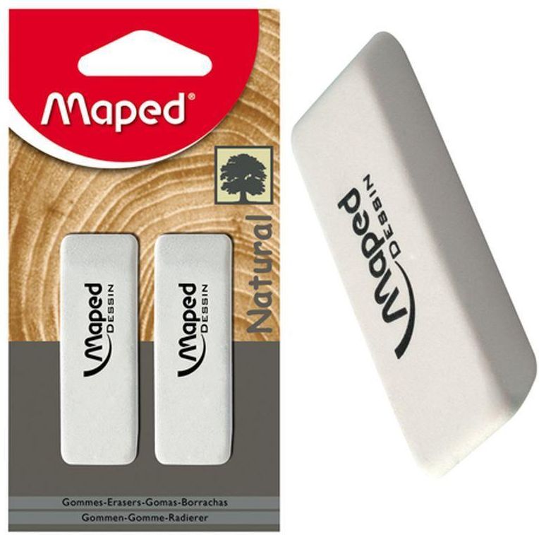 Zdjęcie Maped Gumka Ekologiczna Dessin Medium 2Szt Blister (30) - Ciechocinek