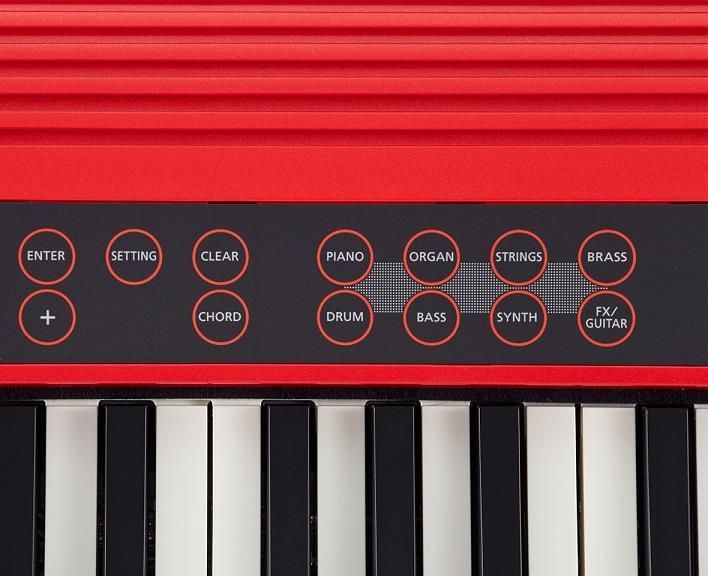 Roland GO:KEYS レッド ケース付き Roland 61鍵盤 電子キーボード GO:KEYS3 レッド 赤色 (上質な