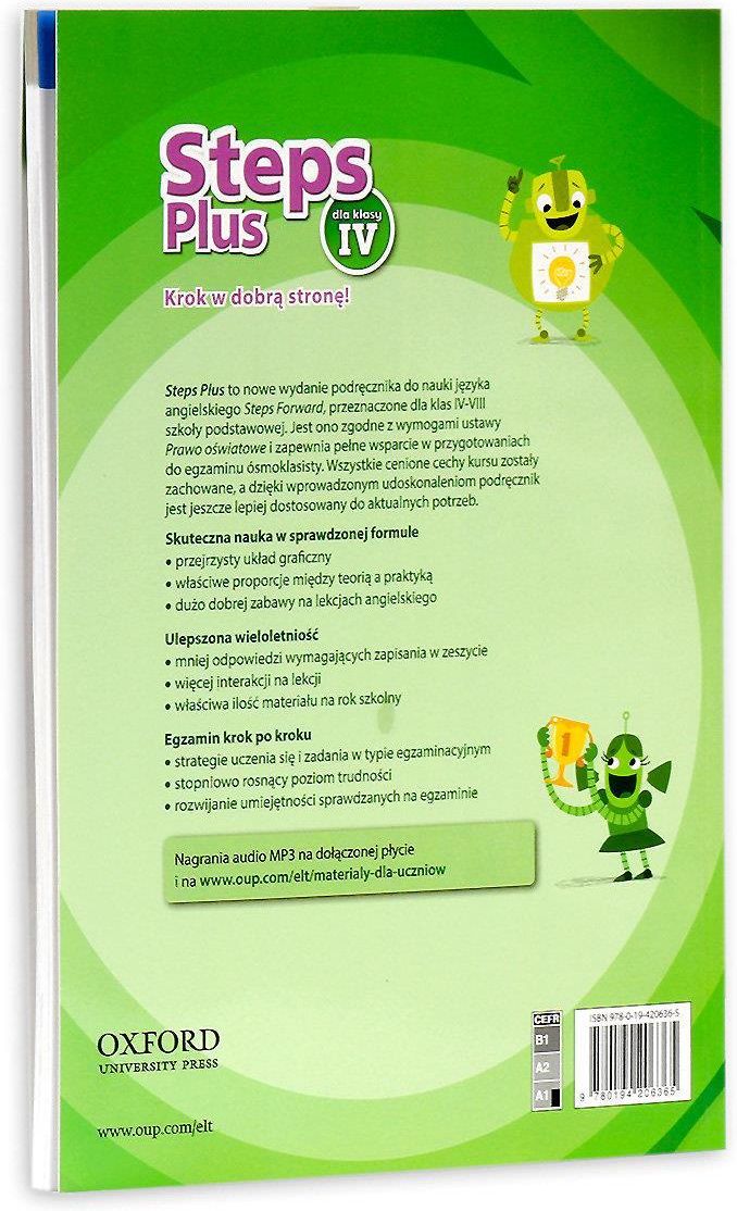 Steps Plus Klasa 5 Podręcznik Pdf Nauka angielskiego Steps Plus 4 CB podręcznik wieloletni + CD OXFORD