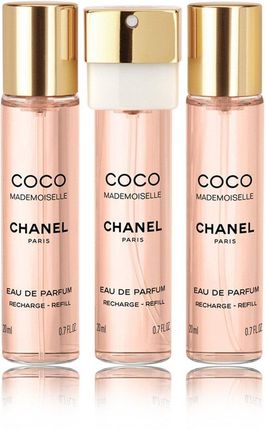 Chanel Coco Mademoiselle 3x 20 ml Woda Perfumowana Napełnienie 20 ml 