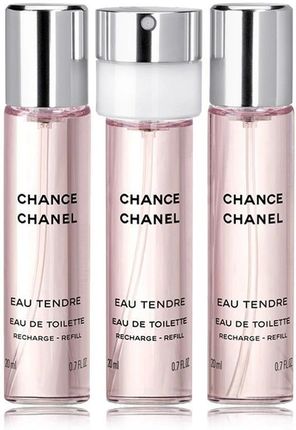Chanel Chance Eau Tendre 3x 20 ml Woda Toaletowa Napełnienie