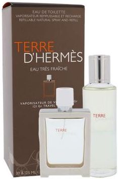Hermes Terre D´Hermés Eau Tres Fraiche Zestaw Woda Toaletowa 30ml + Woda Toaletowa Do Napełnienia 125ml 