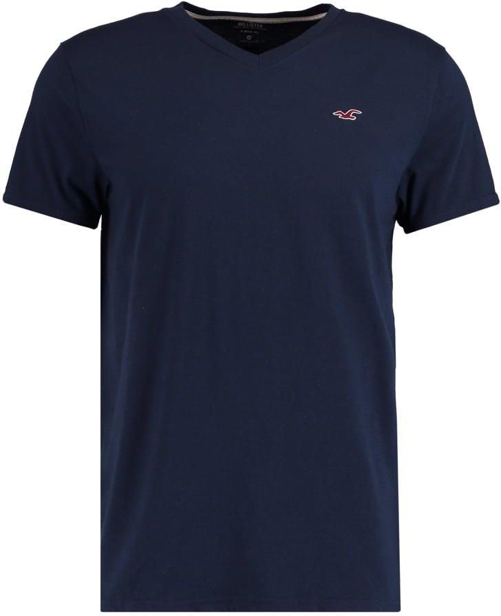 Hollister SOLID V NECK Tshirt basic navy Ceny i opinie