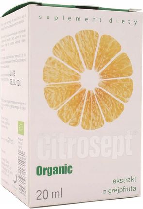 Citrosept Organic, ekstrakt z grejpfruta, 20ml